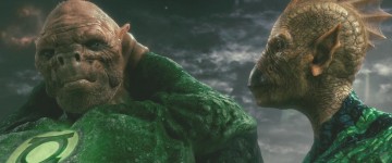 Green Lanterns Kilowog (left) and Tomar-Re