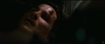 Dark Knight Rises Trailer Analysis: Christian Bale (as Bruce Wayne) with what appears to be a high-impact wound to the forehead