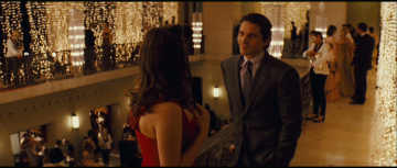 Dark Knight Rises Trailer Analysis: Marion Cotillard (playing Miranda Tate) and Christian Bale (as Bruce Wayne) with a hint of possible romance