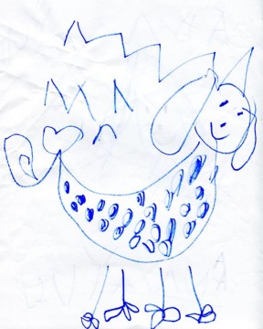 This is my little cousin's interpretation of a unicorn.