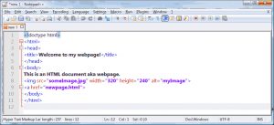 Notepad++ Normal, clean readable HTML code