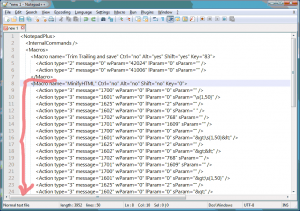 Notepad++ shortcuts.xml Add new macro